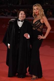 Foto IPP Gioia Botteghi 30 10 2017 Roma Festa del cinema di Roma red carpet Good Food, Valeria Marini il tenore Nicola Pisaniello Italy Photo Press - World Copyright  0
