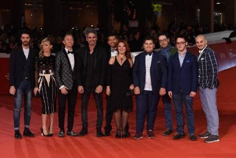 Foto IPP Gioia Botteghi 30 10 2017 Roma Festa del cinema di Roma red carpet Justine Mattera ed il cast di good food Italy Photo Press - World Copyright  0