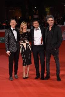 Foto IPP Gioia Botteghi 30 10 2017 Roma Festa del cinema di Roma red carpet Justine Mattera , Gianluca Mech, film Good food Italy Photo Press - World Copyright  0