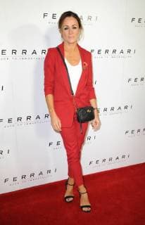 British television presenter Natalie Pinkham attends the UK premiere of Ferrari - Race To Immortality at Curzon Mayfair in London OCTOBER 30th 2017  TSTx172529