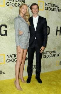 Los Angeles, CA, U.S. - 30 October 2017 - Los Angeles, California - Abby Champion and Patrick Schwarzenegger. National Geographic The Long Road Home Premiere held at Royce Hall in UCLA in Los Angeles. Photo Credit: AdMedia Los Angeles U.S. - ZUMAa123 20161030_zaa_a123_495 Copyright: xAdmediax
