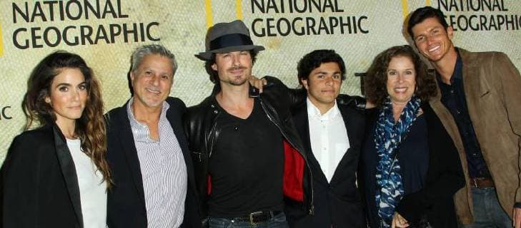 Los Angeles, CA, U.S. - 30 October 2017 - Los Angeles, California - Nikki Reed, Seth Reed, Ian Somerhalder and guest. National Geographic The Long Road Home Premiere held at Royce Hall in UCLA in Los Angeles. Photo Credit: AdMedia Los Angeles U.S. - ZUMAa123 20161030_zaa_a123_651 Copyright: xAdmediax