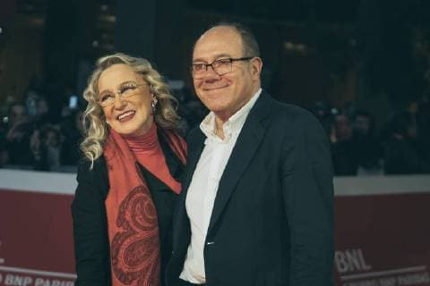 October 31, 2017 - Rome, Italy - Carlo Verdone and Eleonora Giorgi walk a red carpet for Borotalco during the 12th Rome Film Fest at Auditorium Parco Della Musica on October 31, 2017 in Rome, Italy. Rome Italy  - ZUMAn230 20171031_zaa_n230_222 Copyright: xLucaxCarlinox
