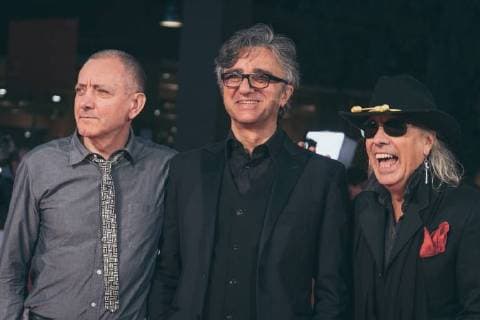 October 31, 2017 - Rome, Italy - (L-R) Fabio Liberatori, Gaetano Curreri and Ricky Portera from Stadio walk a red carpet for Borotalco during the 12th Rome Film Fest at Auditorium Parco Della Musica on October 31, 2017 in Rome, Italy. Rome Italy  - ZUMAn230 20171031_zaa_n230_215 Copyright: xLucaxCarlinox