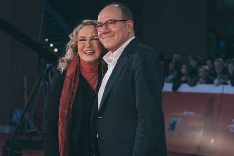October 31, 2017 - Rome, Italy - Carlo Verdone and Eleonora Giorgi walk a red carpet for Borotalco during the 12th Rome Film Fest at Auditorium Parco Della Musica on October 31, 2017 in Rome, Italy. Rome Italy  - ZUMAn230 20171031_zaa_n230_214 Copyright: xLucaxCarlinox