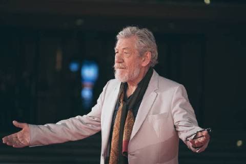 November 1, 2017 - Rome, Italy - Ian McKellen walks a red carpet for Ian McKellen: Playing The Part during the 12th Rome Film Fest at Auditorium Parco Della Musica on November 1, 2017 in Rome Rome Italy  - ZUMAn230 20171101_zaa_n230_349 Copyright: xLucaxCarlinox