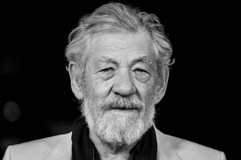 November 1, 2017 - Rome, Italy - (EDITORS NOTE: This image has been converted in black and white) Ian McKellen walks a red carpet for Ian McKellen: Playing The Part during the 12th Rome Film Fest at Auditorium Parco Della Musica on November 1, 2017 in Rome Rome Italy  - ZUMAn230 20171101_zaa_n230_344 Copyright: xLucaxCarlinox