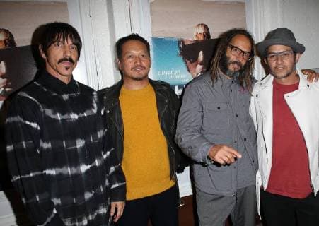 SANTA MONICA CA NOVEMBER 1 Anthony Kiedis Takuji Masuda Tony Alva Christian Hosoi at the Los Angeles Premiere of documentary Bunker77 at the Aero Theater in Santa Monica California on November 1 2017 Copyright: xFayexSadoux