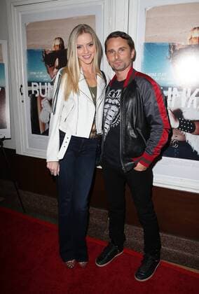 SANTA MONICA CA NOVEMBER 1 Elle Evans Matt Bellamy at the Los Angeles Premiere of documentary Bunker77 at the Aero Theater in Santa Monica California on November 1 2017 Copyright: xFayexSadoux