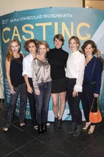 Andrea Sawatzki, Marie-Lou Sellem, Judith Engel, Nicole Marischka, Milena Dreissig und Victoria Trauttmansdorff bei der Premiere des Kinofilms Casting im Cinema Paris. Berlin, 01.11.2017