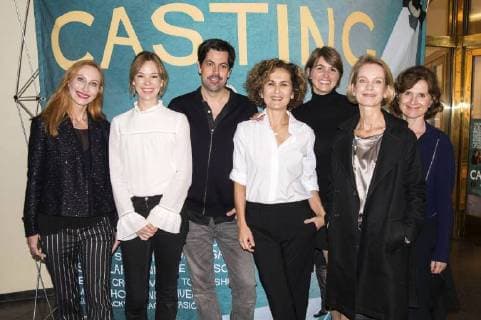 Themen der Woche Bilder des Tages Andrea Sawatzki, Milena Dreissig, Nicolas Wackerbarth, Marie-Lou Sellem, Nicole Marischka, Judith Engel und Victoria Trauttmansdorff bei der Premiere des Kinofilms Casting im Cinema Paris. Berlin, 01.11.2017