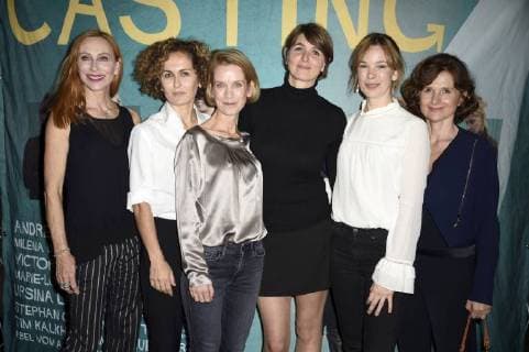 Andrea Sawatzki, Marie-Lou Sellem, Judith Engel, Nicole Marischka, Milena Dreissig und Victoria Trauttmansdorff bei der Premiere des Kinofilms Casting im Cinema Paris. Berlin, 01.11.2017