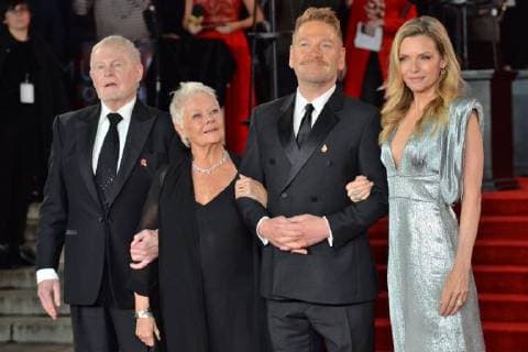 November 2, 2017 - London, London, UK - London, UK. DEREK JACOBI, JUDI DENCH, K ENNETH BRANAGH and MICHELLE PFEIFFER attends the World Film premiere of Murder On The Orient Express London UK  - ZUMAl94_ 20171102_zaf_l94_063 Copyright: xRayxTangx