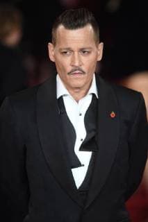 American actor Johnny Depp attends the world premiere of Murder On The Orient Express at Royal Albert Hall in London on November 2, 2017.  LON20171102138 RUNExHELLESTAD