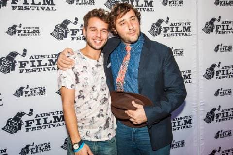 November 1, 2017 - Austin, Texas, USA - David Bellarosa and Alex Dobrenko arrives on the Red Carpet at the Paramount Theater for the Austin Film Festival 2017 premiere of the movie Here We Are. November 1st, 2017 (11 01 17). Photo of DAVID BELLAROSA and ALEX DOBRENKO. Austin USA - ZUMAm222 20171101_zap_m222_003 Copyright: xMichaelxMullenixx