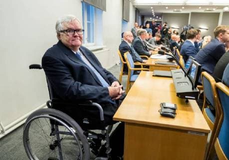 Tallinna 02.11.2017 Mikhail Kõlvart was elected chairman of the Tallinn City Council. In the picture Edgar Savisaar. FOTO: MIHKEL MARIPUU POSTIMEES Tallinn HARJUMAA Estonia  Copyright: xMihkelxMaripuux