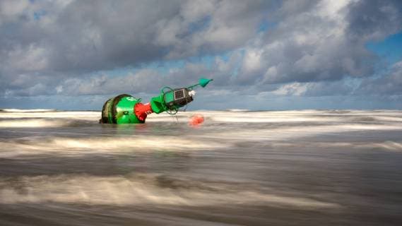 Norderney. 16 APR 2017. Boje bei Ebbe in der Nordsee zwischen Norderney und Juist. NORDSEE. Ostfriesische Inseln. Copyright: JanisMEYER Priller&MAUG JMY0F4193X