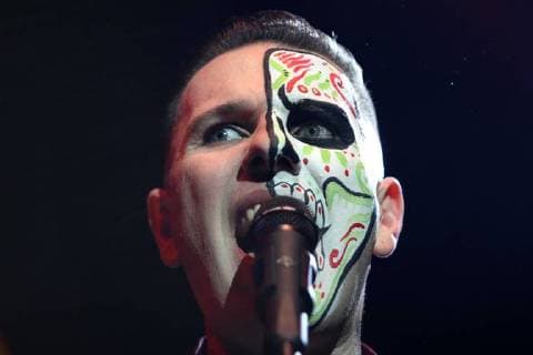 November 3, 2017 - EUM20171103ESP06.JPG.CIUDAD DE MEXICO MusicMusica-Tiger Army.- Aspectos generales del concierto del trio estadounidense tiger army, los cuales deleitaron al publico con sus ritmos de psychobilly y rock alternativo, en el Plaza Condesa, 2 de octubre de 2017. Foto: Agencia EL UNIVERSALCarlos MejiaMAVC  - ZUMAu78_ 20171103_zaf_u78_022 Copyright: xElxUniversalx