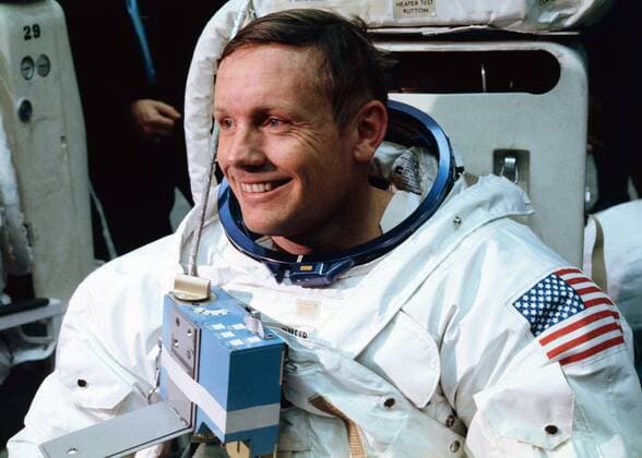 Astronaut Neil Armstrong while training for the Apollo 11 lunar landing mission. April 18,1969, Houston, Texas  Copyright: xNASAx 1003_758THA