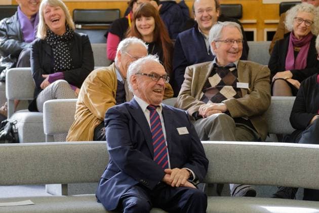 Preistraeger Juergen (Jürgen) MOLTMANN, Theologe. Verleihung des Tutzinger Loewen der Evangelischen Akademie Tutzing. Festakt am 05.11.2017 in Tutzing E V A N G E L I S C H E A K A D E M I E T U T Z I N G Deutschland. *** Preistraeger Juergen Jürgen Moltmann Theologian award Ceremony the Tutzinger Loewen the Protestant Academy Tutzing Ceremony at 05 11 2017 in Tutzing e V a n G e l I S C H e a K a D e M I e T U T Z I n G Germany x20171105_102x