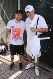 DELRAY BEACH FL NOVEMBER 04 Dr Phil McGraw and Jordan McGraw attend the Chris Evert Raymond James Pro Celebrity Tennis Classic at the Delray Beach Tennis Center on November 4 2017 in Delray Beach Florida Copyright: xmpi04x
