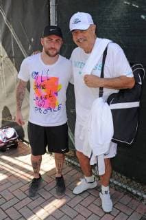 DELRAY BEACH FL NOVEMBER 04 Dr Phil McGraw and Jordan McGraw attend the Chris Evert Raymond James Pro Celebrity Tennis Classic at the Delray Beach Tennis Center on November 4 2017 in Delray Beach Florida Copyright: xmpi04x