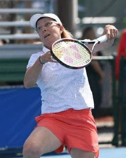 DELRAY BEACH FL NOVEMBER 04 Martina Navratilova attends the Chris Evert Raymond James Pro Celebrity Tennis Classic at the Delray Beach Tennis Center on November 4 2017 in Delray Beach Florida Copyright: xmpi04x