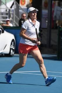 DELRAY BEACH FL NOVEMBER 04 Martina Navratilova attends the Chris Evert Raymond James Pro Celebrity Tennis Classic at the Delray Beach Tennis Center on November 4 2017 in Delray Beach Florida Copyright: xmpi04x