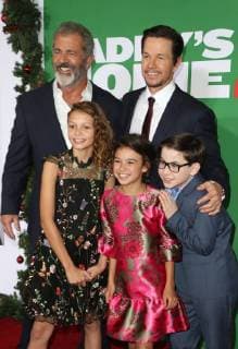 WESTWOOD CA NOVEMBER 5 Mel Gibson Mark Wahlberg Scarlett Estevez Didi Costine and Owen Vaccaro at the premiere of Daddy s Home 2 at the Regency Village Theater in Westwood California on November 5 2017 Copyright: xFayexSadoux