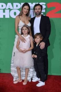 Cast member Alessandra Ambrosio attend the premiere of the motion picture comedy Daddy s Home 2 with her husband Jamie Mazur and their daughter Anja Mazur and son Noah Mazue at the Regency Village Theatre in the Westwood section of Los Angeles on November 5, 2017. Storyline: Brad and Dusty must deal with their intrusive fathers during the holidays.  LAP2017110592 JIMxRUYMEN