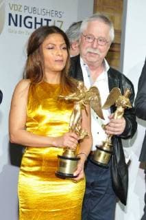 Ensaf Haider, Wolf Biermann, Preistraeger VDZ Publishers Night 2017 Preisverleihung der Goldenen Victoria in der Hauptstattrepraesentanz der Deutschen Telekon in Berlin am 06.11.2017