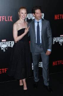 NEW YORK NY NOVEMBER 06 Deborah Ann Woll and Jon Bernthal at Marvel s The Punisher New York premiere at AMC Loews 34th Street 14 theater on November 6 2017 in New York City Copyright: xDiegoxCorredor MediaPunchx