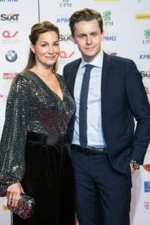 Alexandra Kamp mit Bruder Nicolas Kamp bei der VDZ Publishers Night 2017 in der Telekom Repräsentanz. Berlin, 06.11.2017