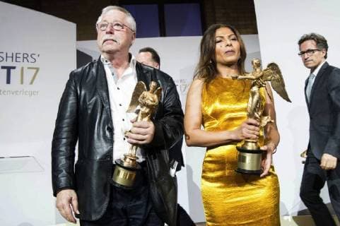 Wolf Biermann und Ensaf Haidar bei der VDZ Publishers Night 2017 in der Telekom Repräsentanz. Berlin, 06.11.2017