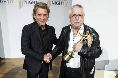 Peter Maffay und Wolf Biermann bei der VDZ Publishers Night 2017 in der Telekom Repräsentanz. Berlin, 06.11.2017