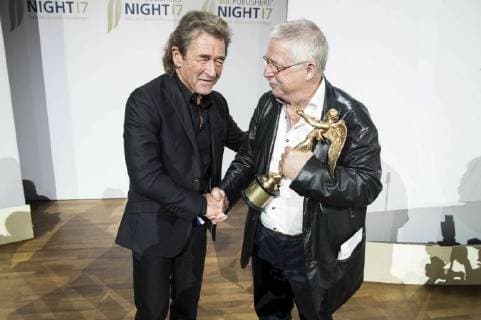 Peter Maffay und Wolf Biermann bei der VDZ Publishers Night 2017 in der Telekom Repräsentanz. Berlin, 06.11.2017