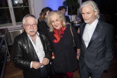 Wolf Biermann, Alexandra Oetker und Hermann Bühlbecker bei der VDZ Publishers Night 2017 in der Telekom Repräsentanz. Berlin, 06.11.2017