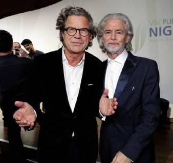 Florian Langenscheidt, Dr. Hermann Buehlbecker (Alleininhaber LAMBERTZ) bei Publisher s Night 2017 in der Telekom Hauptstadtrepraesentanz Berlin.