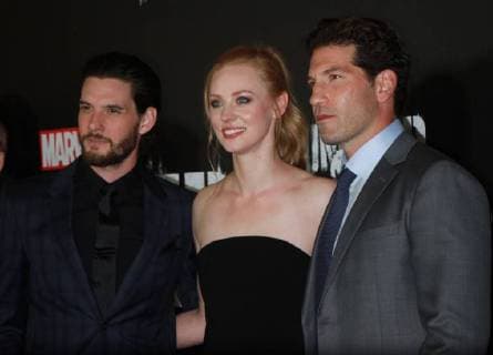 NEW YORK NY November 06 2017 Ben Barnes Deborah Ann Woll Jon Bernthal attendNETFLIX presents premiere of Marvel s Punisher at the AMC Loews 34th Street in New York November 06 2017 Copyright: xRWx