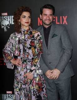 NEW YORK NY November 06 2017 Amber Rose Revah Michael Nathanson attendNETFLIX presents premiere of Marvel s Punisher at the AMC Loews 34th Street in New York November 06 2017 Copyright: xRWx