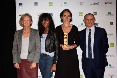 Jean Louis Garcia president apajh Sophie Cluzel Chargee des Personnes Handicapees Marie Trellu Kane fondatrice Unis cite NEWS Trophees APAJH 2017 Paris 07 11 2017 FedericoPestellini Panoramic 
