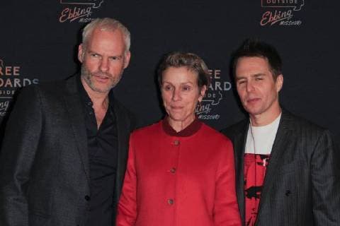 November 7, 2017 - Brooklyn, NY, U.S. - Brooklyn, N.Y. November 7, 2017 : Martin McDonagh, Frances McDormand and Sam Rockwell attend the premiere of Three Billboards Outside Ebbing, Missouri at BAM Brooklyn U.S. - ZUMAs49_ 20171107_zaf_s49_022 Copyright: xRahavxSegevx