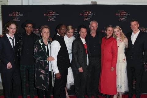November 7, 2017 - Brooklyn, NY, U.S. - Brooklyn, N.Y. November 7, 2017 : Caleb Landry Jones, Darrell Britt Gibson, Sandy Martin, Clarke Peters, Abbie Cornish, Sam Rockwell, Director Martin McDonagh, Frances McDormand, Kathryn Newton and composer Graham Broadbent attend the premiere of Three Billboards Outside Ebbing, Missouri at BAM Brooklyn U.S. - ZUMAs49_ 20171107_zaf_s49_029 Copyright: xRahavxSegevx