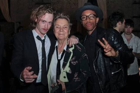 November 7, 2017 - Brooklyn, NY, U.S. - Brooklyn, N.Y. November 7, 2017 : Caleb Landry Jones , Sandy Martin and Darrell Britt Gibson attend the after party for the premiere of Three Billboards Outside Ebbing, Missouri at BAM Brooklyn U.S. - ZUMAs49_ 20171107_zaf_s49_043 Copyright: xRahavxSegevx
