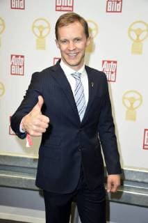 Mattias Ekström bei der Verleihung des Goldenen Lenkrads 2017 im Axel-Springer-Haus. Berlin, 07.11.2017