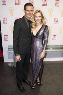 Sebastien Ogier mit Gattin Andrea Kaiser bei der Verleihung des Goldenen Lenkrads 2017 im Axel-Springer-Haus. Berlin, 07.11.2017