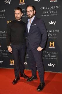 Clemens Schick und Emanuel Rotstein beim Preview Screening der TV-Dokumentation Guardians of Heritage - Hüter der Geschichte im Bode Museum. Berlin, 07.11.2017