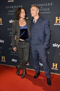 Ulrike Folkerts und Hannes Jaenicke beim Preview Screening der TV-Dokumentation Guardians of Heritage - Hüter der Geschichte im Bode Museum. Berlin, 07.11.2017