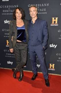 Ulrike Folkerts und Hannes Jaenicke beim Preview Screening der TV-Dokumentation Guardians of Heritage - Hüter der Geschichte im Bode Museum. Berlin, 07.11.2017