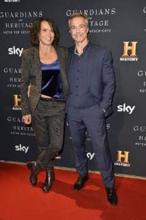 Ulrike Folkerts und Hannes Jaenicke beim Preview Screening der TV-Dokumentation Guardians of Heritage - Hüter der Geschichte im Bode Museum. Berlin, 07.11.2017